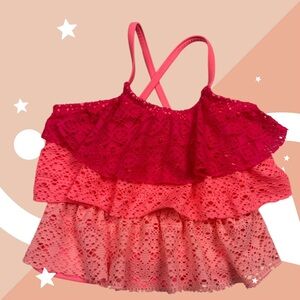 Swim top Ruffle Layers